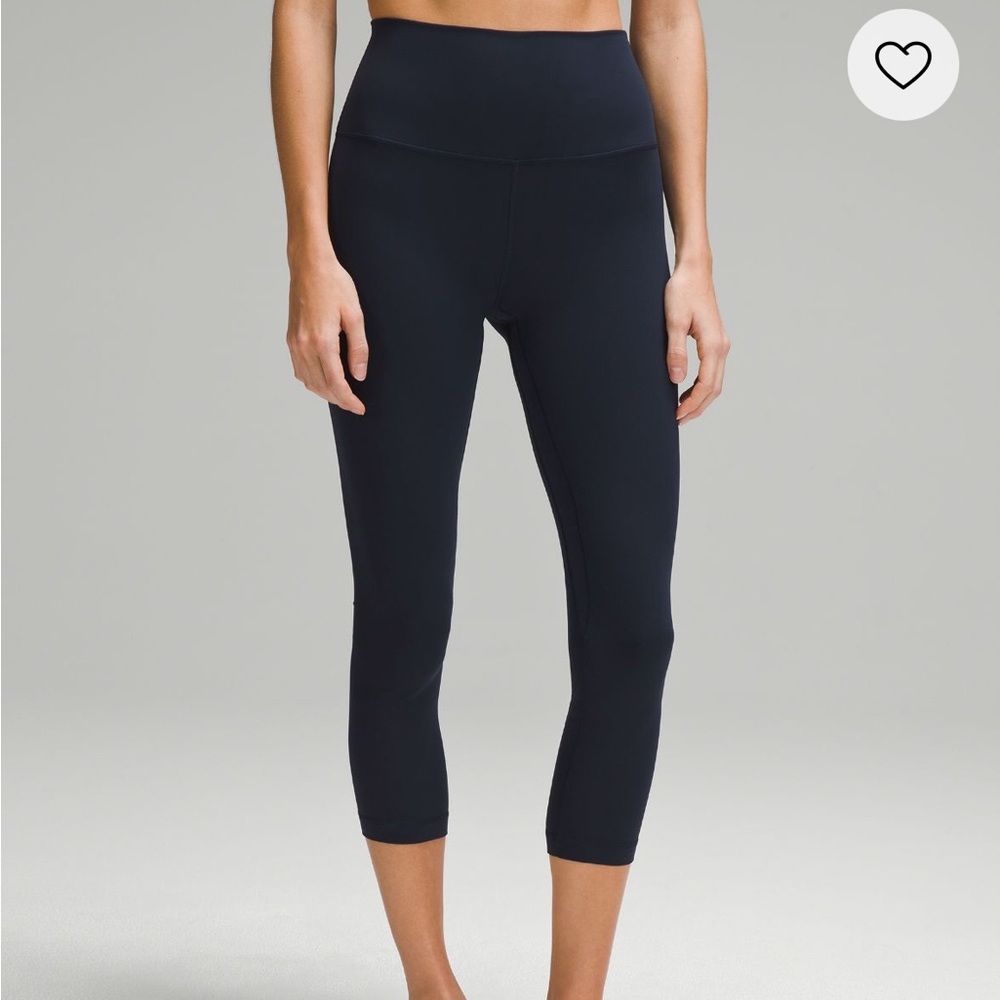 True Navy lululemon Align High-Rise Crop 23"
